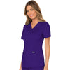 Cherokee Scrubs Top Cherokee Workwear Revolution WW610 Scrubs Top Womens Mock Wrap Grape