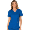 Cherokee Scrubs Top 2XL Cherokee Workwear Revolution WW610 Scrubs Top Womens Mock Wrap Royal