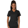 Cherokee Scrubs Top Cherokee Workwear Revolution WW620 Scrubs Top Womens V-Neck Black