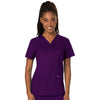 Cherokee Scrubs Top Cherokee Workwear Revolution WW620 Scrubs Top Womens V-Neck Eggplant