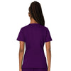 Cherokee Scrubs Top Cherokee Workwear Revolution WW620 Scrubs Top Womens V-Neck Eggplant