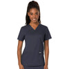 Cherokee Scrubs Top 2XL Cherokee Workwear Revolution WW620 Scrubs Top Womens V-Neck Pewter