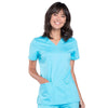 Cherokee Scrubs Top 2XL Cherokee Workwear Revolution WW620 Scrubs Top Womens V-Neck Turquoise