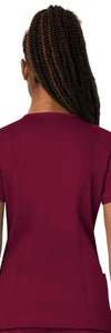 Cherokee Scrubs Top Cherokee Workwear Revolution WW620 Scrubs Top Womens V-Neck Wine