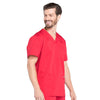 Cherokee Scrubs Top Cherokee Workwear Revolution WW670 Scrubs Top Mens V-Neck Red