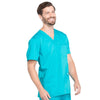 Cherokee Scrubs Top Cherokee Workwear Revolution WW670 Scrubs Top Mens V-Neck Teal Blue