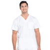 Cherokee Workwear Revolution WW670 Scrubs Top Mens V-Neck White