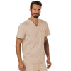 Cherokee Scrubs Top Cherokee Workwear Revolution WW690 Scrubs Top Mens V-Neck Khaki