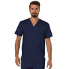 Cherokee Workwear Revolution WW690 Scrubs Top Mens V-Neck Navy