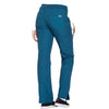 Cherokee Scrubs Pants Cherokee Workwear WW210 Scrubs Pants Womens Mid Rise Straight Leg Pull-on Cargo Caribbean Blue