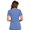 Cherokee Scrubs Top Cherokee Workwear WW645 Scrubs Top Womens V-Neck Ceil Blue