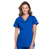 Cherokee Scrubs Top 2XL Cherokee Workwear WW645 Scrubs Top Womens V-Neck Galaxy Blue