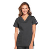 Cherokee Scrubs Top 2XL Cherokee Workwear WW645 Scrubs Top Womens V-Neck Pewter