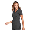 Cherokee Scrubs Top Cherokee Workwear WW645 Scrubs Top Womens V-Neck Pewter