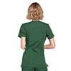 Cherokee Scrubs Top Cherokee Workwear WW650 Scrubs Top Womens Mock Wrap Hunter Green