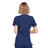 Cherokee Scrubs Top Cherokee Workwear WW650 Scrubs Top Womens Mock Wrap Navy