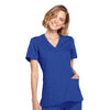 Cherokee Scrubs Top 2XL Cherokee Workwear WW650 Scrubs Top Womens Mock Wrap Royal