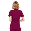 Cherokee Scrubs Top Cherokee Workwear WW650 Scrubs Top Womens Mock Wrap Wine