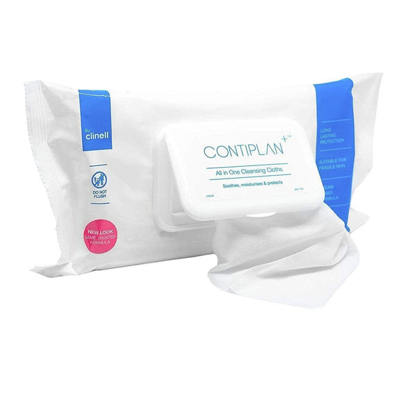 Clinell Continence Wipes Pack of 8 Clinell Contiplan Continence Cleansing Wipes