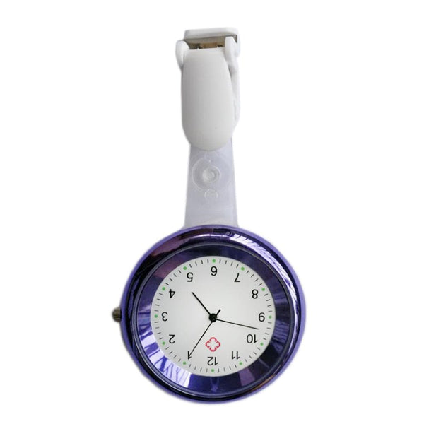 Medshop Fob Watches Purple Clip Nursing FOB Watch