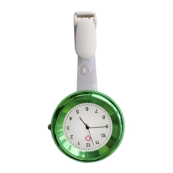 Medshop Fob Watches Green Clip Nursing FOB Watch