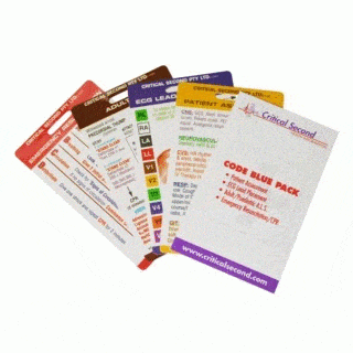Critical Second Clinical Reference Cards Code Blue Pack - Education Cards
