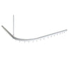 Curtain Track J Shape  2500x1300mm Inc 3 x C/Supports