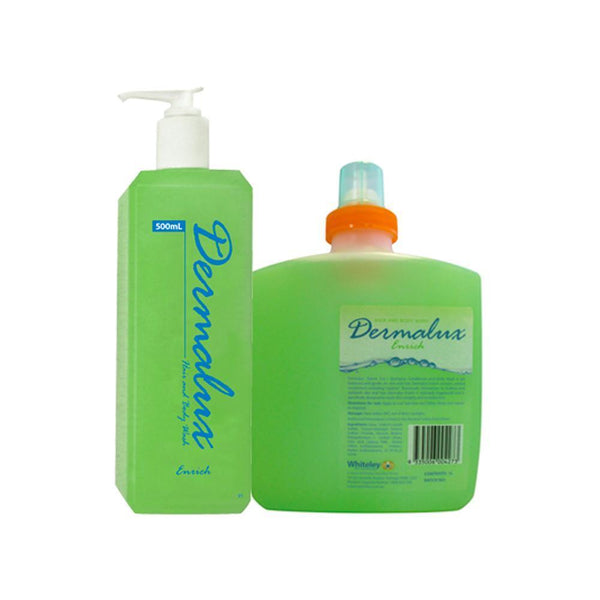 Whiteley Medical Hair & Body Wash Dermalux Enrich 3 in 1 Shampoo, Conditioner & Body Wash
