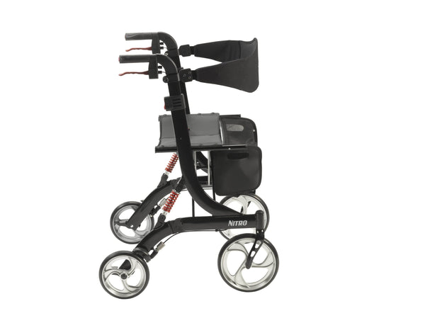 DeVilbiss Healthcare Black / Heavy Duty Suspension DeVilbiss Nitro Rollator