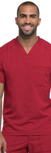 Dickies Scrubs Top 3XL Dickies Dynamix DK610 Scrubs Top Men Red