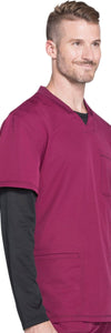 Dickies Scrubs Top Dickies Dynamix DK640 Scrubs Top Men Wine