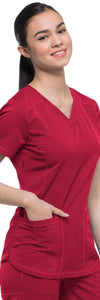 Dickies Scrubs Top Dickies Dynamix DK730 Scrubs Top Women Red