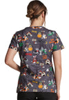 Dickies Scrubs Top Dickies V-Neck Top in Howl-oween Friends