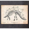 Codex Anatomicus Anatomical Print A5 Size (14.8 x 21 cm) Dinosaur Skeleton Print Stegosaurus