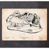 Codex Anatomicus Anatomical Print Dinosaur Skull Print