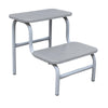 Double Step Up Stool Grey Tread - Powdercoated 1063