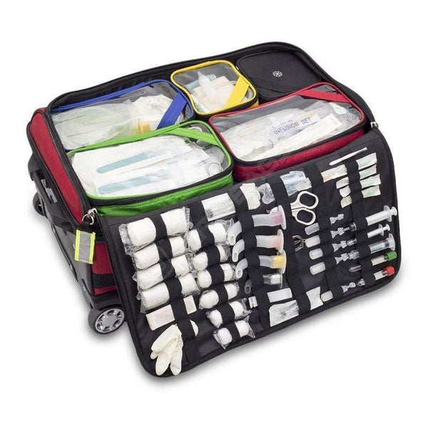 Elite Bags First Aid & Emergency Bags Elite Bags EMERAIRS TROLLEY Emergencies Respiratory Bag Built in Trolley