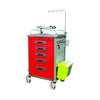 Pacific Medical Australia Emergency Cart Trolleys Red Emergency Trolley