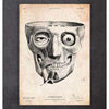 Codex Anatomicus Anatomical Print A5 Size (14.8 x 21 cm) Facial Muscles Anatomy Print II