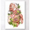 Codex Anatomicus Anatomical Print A5 Size (14.8 x 21 cm) Female Body Anatomy Art White
