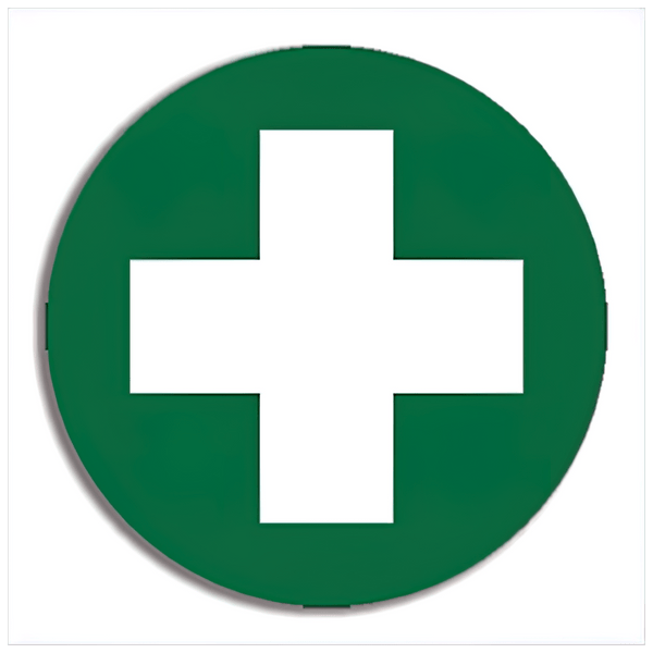 Aero Healthcare Signage First Aid Cross Sticker 5 x 5cm