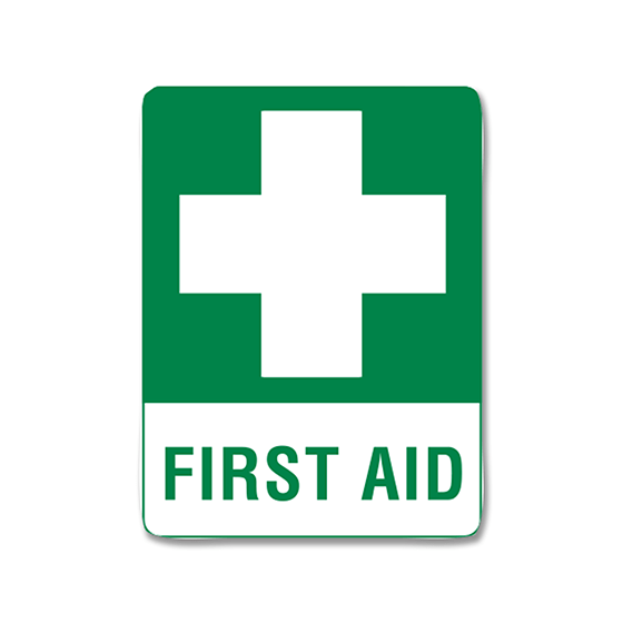 Aero Healthcare Signage First Aid Sticker 10 x 14cm