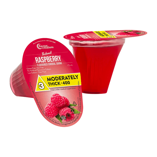 Flavour Creations Nutrition Mildly Thick 150 / 175ml / Dysphagia Cup Flavour Creations Raspberry Cordial