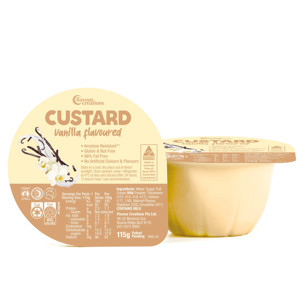 Flavour Creations Nutrition 115ml / Standard Flavour Creations Vanilla Custard