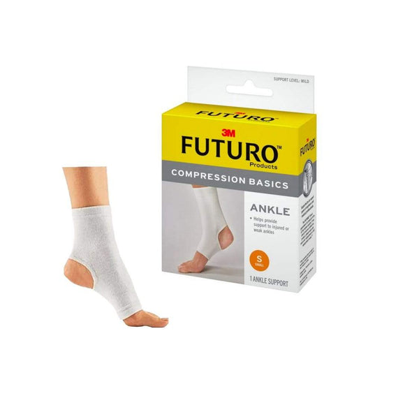 Futuro Ankle Support White / 25.4cm - 31.8cm / Adhesive Area Futuro Elastic Knit Ankle Support