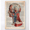 Codex Anatomicus Anatomical Print A5 Size (14.8 x 21 cm) Geometric Head Anatomy Old Dictionary Page