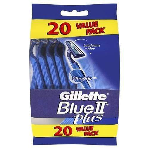 Procter & Gamble 20 Gillette Blue II Plus Razor