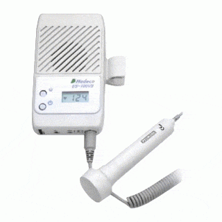 Hadeco Obstetric Doppler Hadeco ES-100VII Hand Held Fetal Doppler LCD 2MHz Waterproof