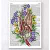 Codex Anatomicus Anatomical Print A5 Size (14.8 x 21 cm) Hand Anatomy Art Dictionary Page