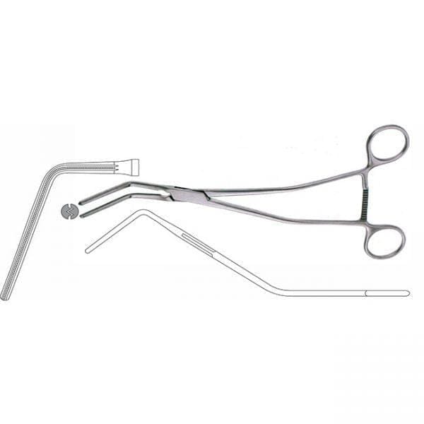 Professional Hospital Furnishings Rectal Instruments 27cm / Curved Hayes Sigmoid Anastomosis Forceps